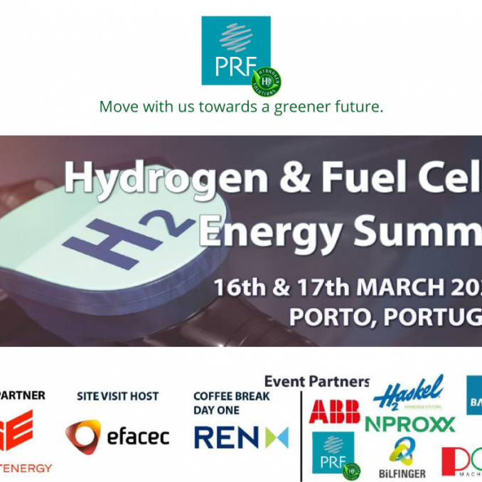 Patrocinada pela PRF, decorrer de 16 a 17 de maro de 2022, no Porto, a 5th Hydrogen & Fuel Cells Energy Summit.