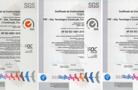 Certificats de Conformit ISO 9001 / ISO 14001 / ISO45001